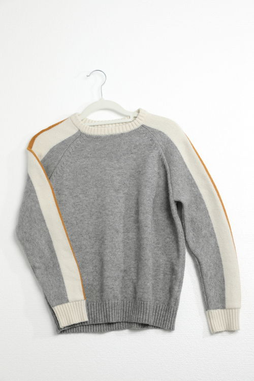 拼接针织毛衣春装短款服装摄影图 摄影素材