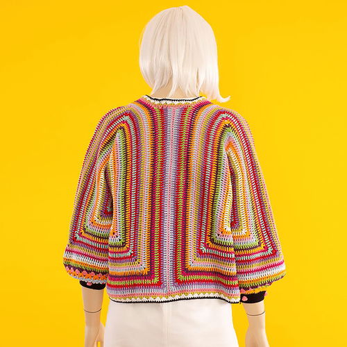 欧美春季新款全棉针织女装外套 手工波西米亚风开襟衫的时尚魅力