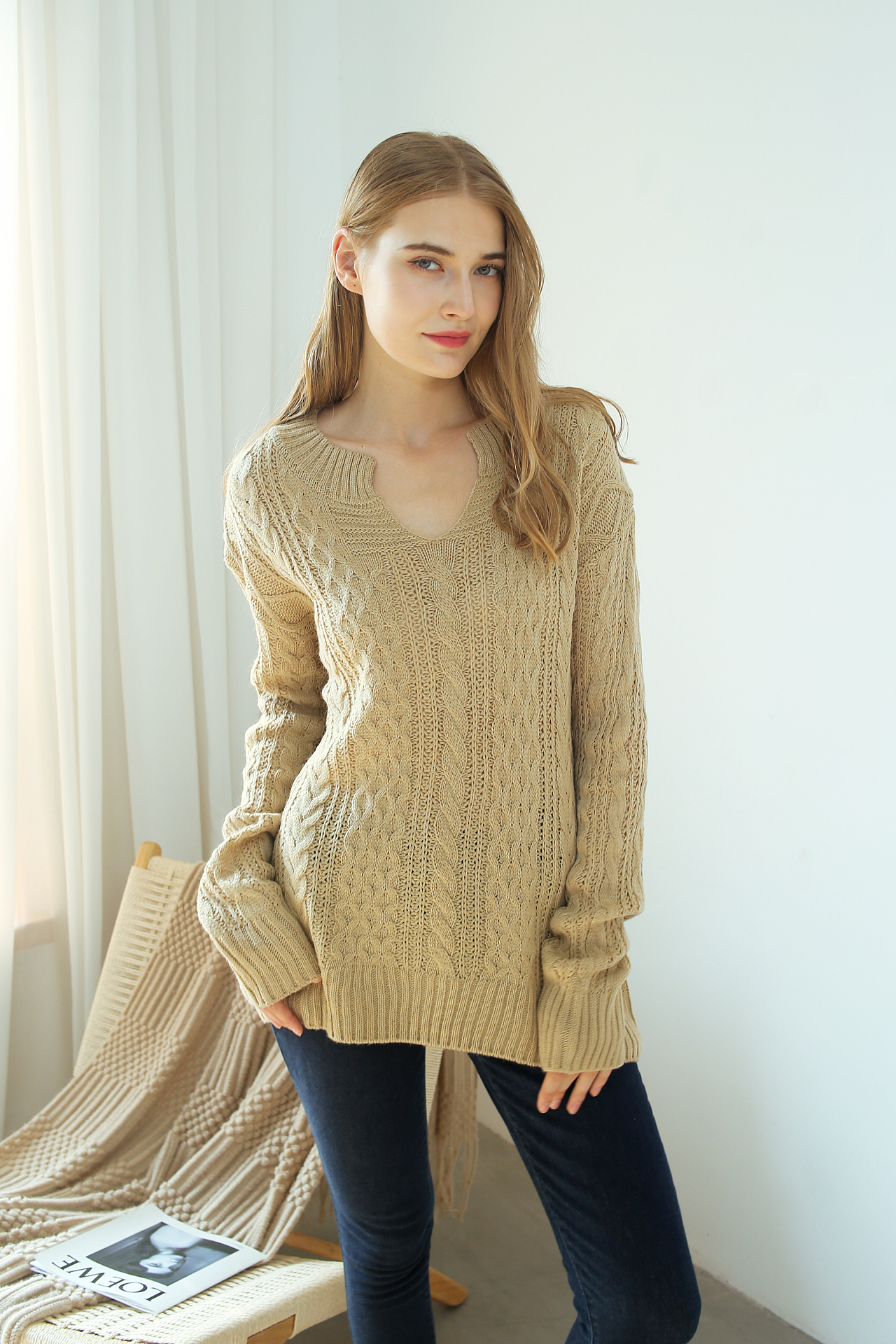 义乌针织服装模特拍摄 艺术与商业的完美融合