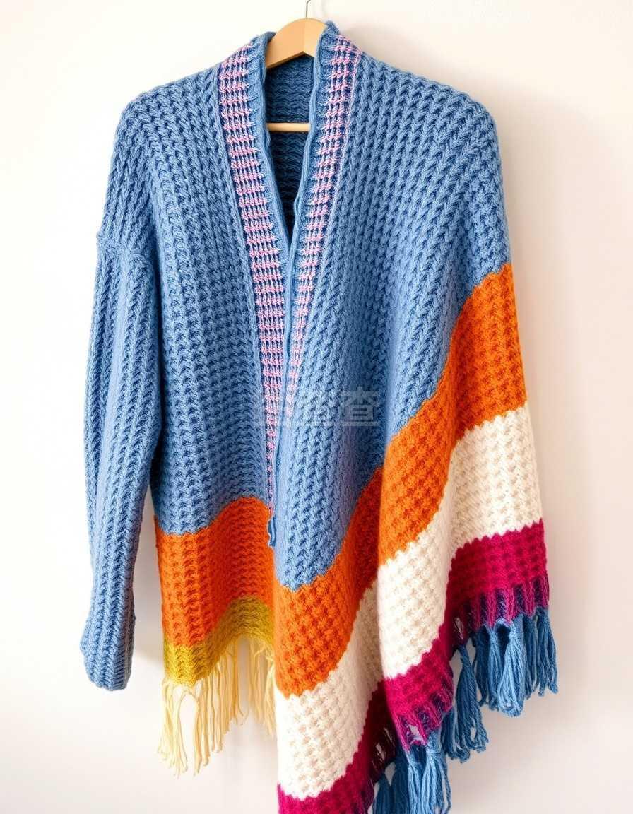 彩色针织服装和毛毯、梳织机、纱