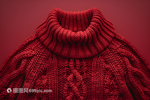 红色针织毛衣 针织服装中的经典与时尚