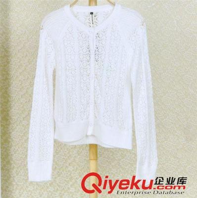 2014秋季新款针织小外套 钩花长袖的时尚魅力与贴心设计